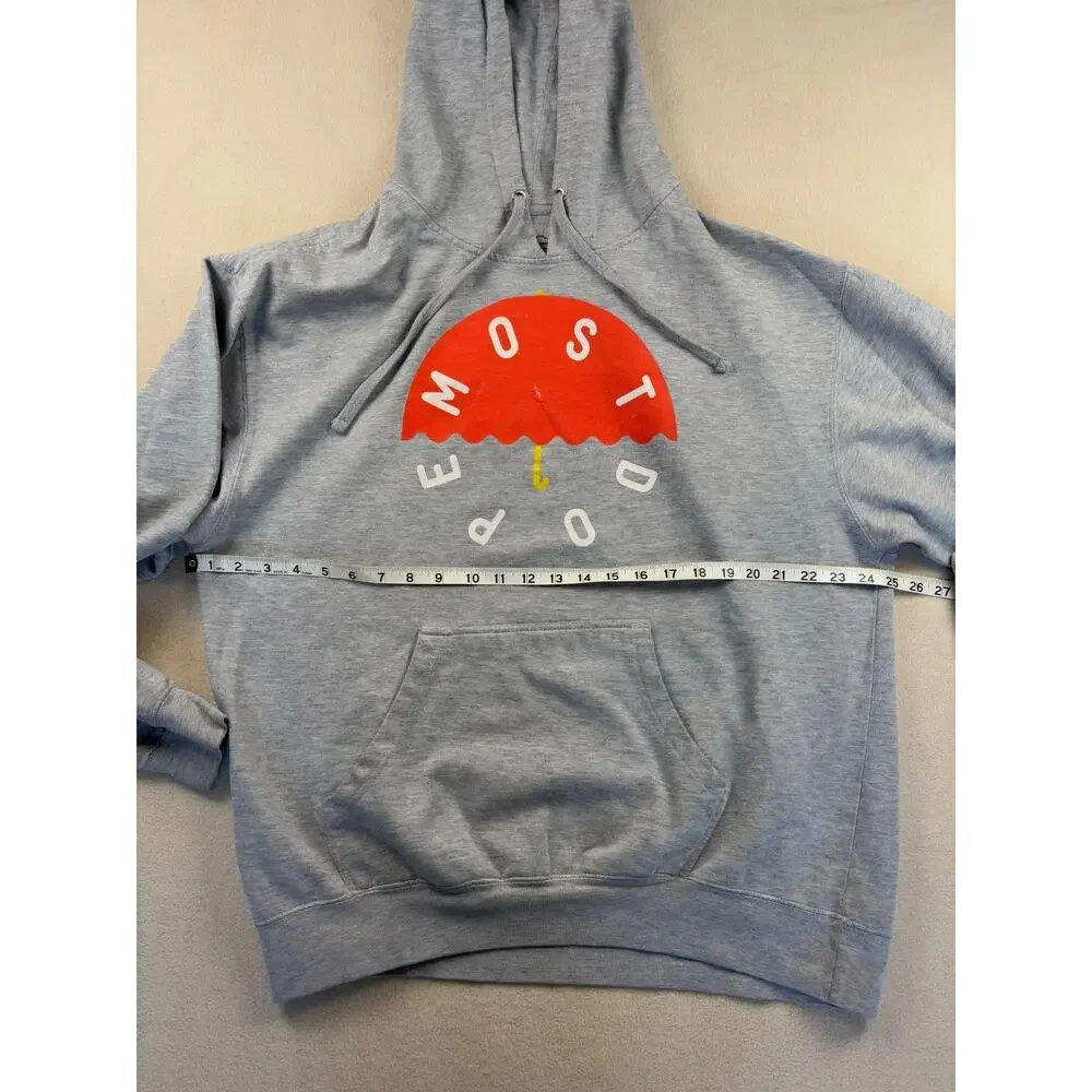RARE Preowned Authentic Gray Mac Miller Zumiez Most Dope Umbrella Hoodie Size XL